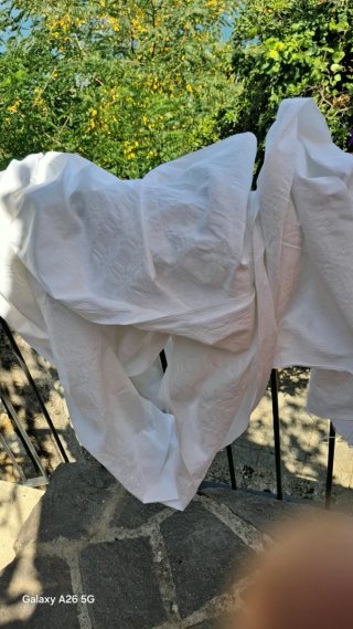 Rotolo tessuto bianco per creazioni