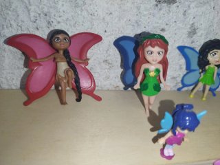 Lotto 6 Mini Fate Personaggi 6 cm z3