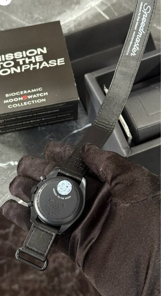 Omega x Swatch Mission to the Moonphase Negro