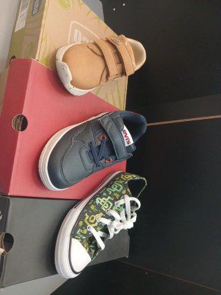 Lote 3 pares zapatillas niño Levi's azul