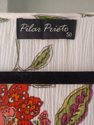 Blusa Pilar Prieto Talla 50 Estampada