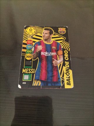 Lionel Messi Balón de Oro Card