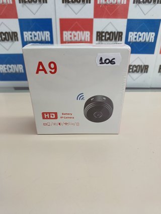 Mini Cámara WiFi A9 HD Sin Audio Vigilancia Compacta, Visión Remota y Batería Integrada