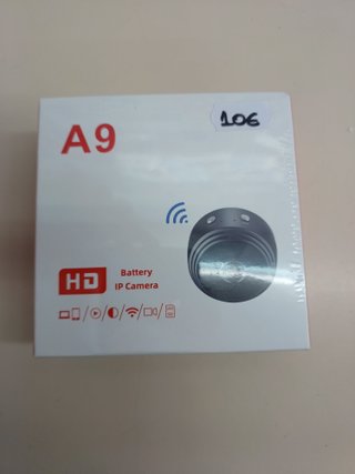 Mini Cámara WiFi A9 HD Sin Audio Vigilancia Compacta, Visión Remota y Batería Integrada
