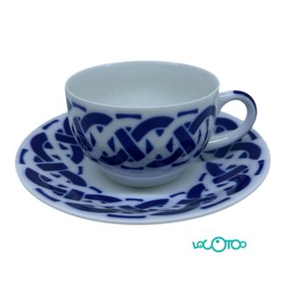 Sargadelos Pocillo Café con Plato Encadrelado