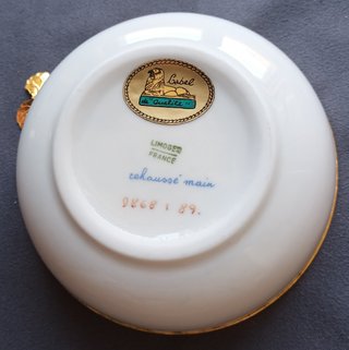 Posacenere Limoges anni '70 bordo in metallo