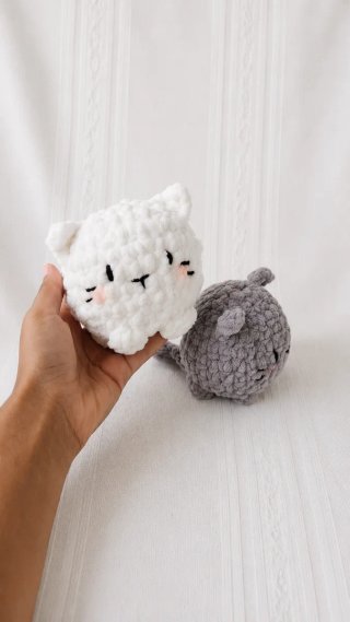 Peluche Gato Crochet Hecho a Mano | Amigurumi