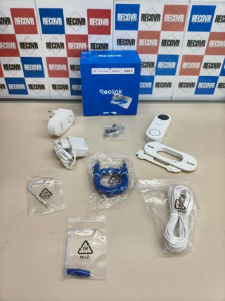 Videoportero Reolink WiFi 2K+ inalámbrico con detección de personas y paquetes blanco