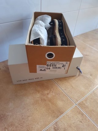 Sandalias Popa Cuero Negro T.41