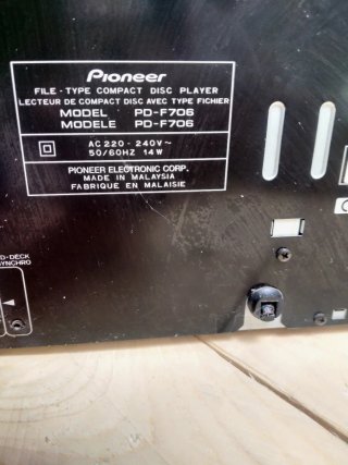 Reproductor CD vintage Pioneer PD-F706