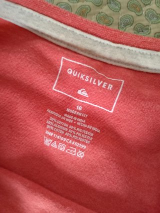 Lote 3 Camisetas Quiksilver Talla 16 Años
