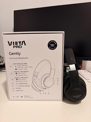Auriculares Vieta Pro Gently Bluetooth Negros
