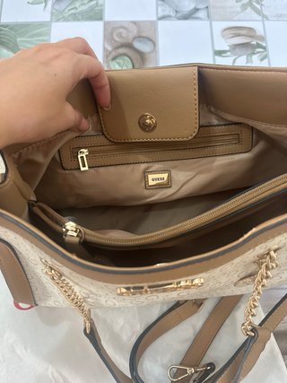 Bolso Guess Beige y Marrón