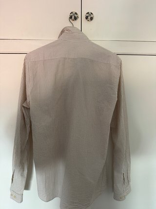 Camisa Scalpers Rayas Beige y Marrón