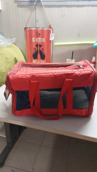 Borsa Trasportino Cane Rossa Beige