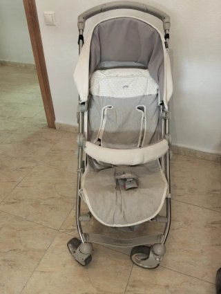 Carro silleta bebé gris