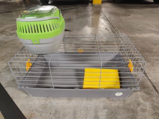 Jaula y transportín para conejo/cobaya