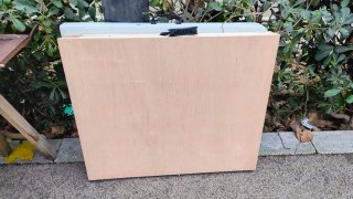Mesa plegable madera y metal