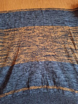 Jersey hombre de mezclilla mostaza y gris
