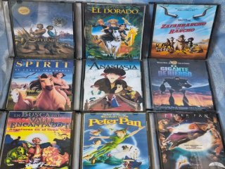 Lote 9 Películas Animación DVD (Español)