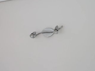 Applique da parete con 2 luci in colore argento