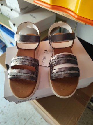 Sandalias Geox Plata Talla 38
