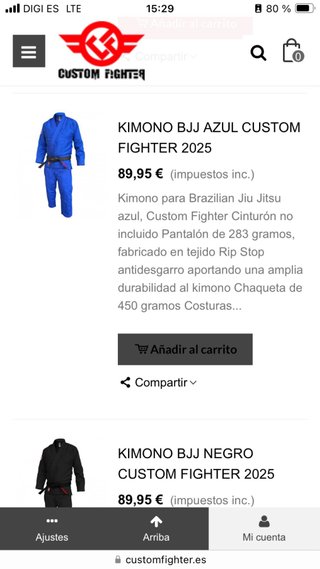 Kimono BJJ Custom Fighter Azul Original