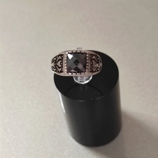 Anillo Plata 925 Hombre Piedra Negra