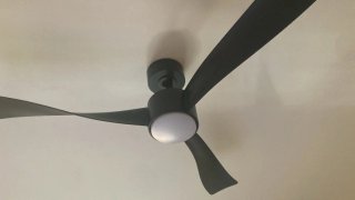 Lámpara Ventilador Negro y Blanco