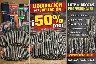 Lote Brocas Profesionales 50% Dto.