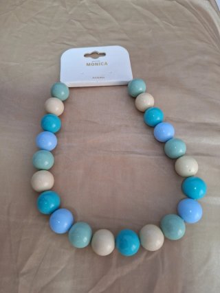 Collar Cuentas Maxi Tonos Pastel