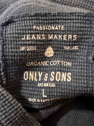Jersey manga larga JEANS MAKERS azul Talla M