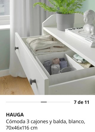 Cómoda Ikea Hauga Blanca