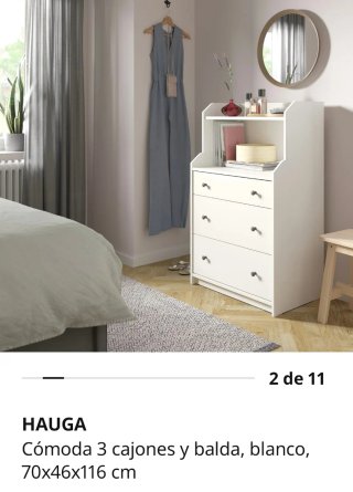 Cómoda Ikea Hauga Blanca