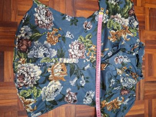 Camisa Zara floral azul T.S