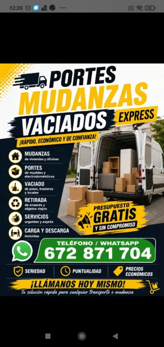 Portes y mudanzas
