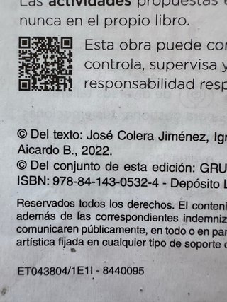 Lote de libros de 3º de la ESO instituto Zorrilla