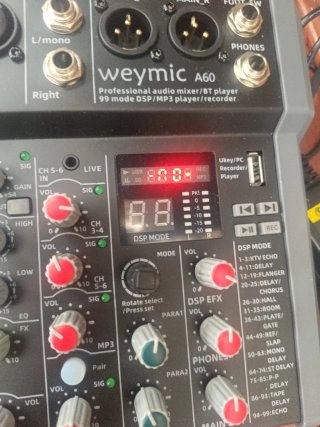 Consola Mezcladora Weymic A60 Profesional