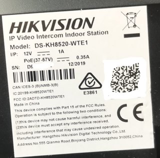 Terminal de reconocimiento/acceso facial Hikvision