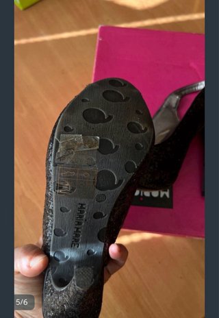 Sandalias Mara Mare Negras Brillantes