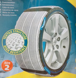 Cadenas de nieve textiles para el coche