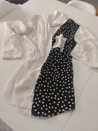 Blusa Marquise Negra con Cinturón