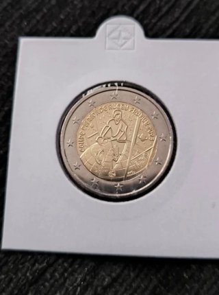 Moneda 2 euros Francia 2023 Rugby S/C