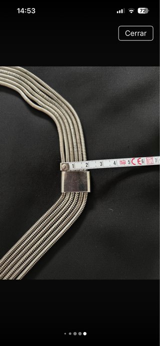 Collar largo con abalorios dorados y Cinturón