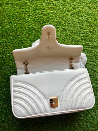 Bolso Gucci Marmont Blanco Matelassé Pequeño