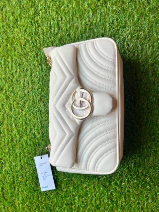 Bolso Gucci Marmont Blanco Matelassé Pequeño