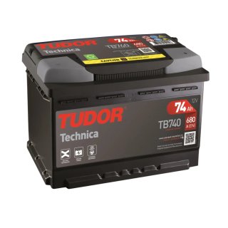 Batería Agotada Coche Tudor Technica 74Ah