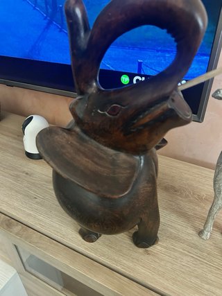 Figura Elefante Madera Tallada