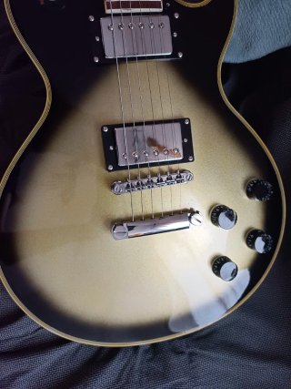 Guitarra Les Paul Custom Silverburst