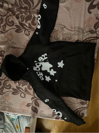 Sudadera Spyder Negra con Estrellas M-L